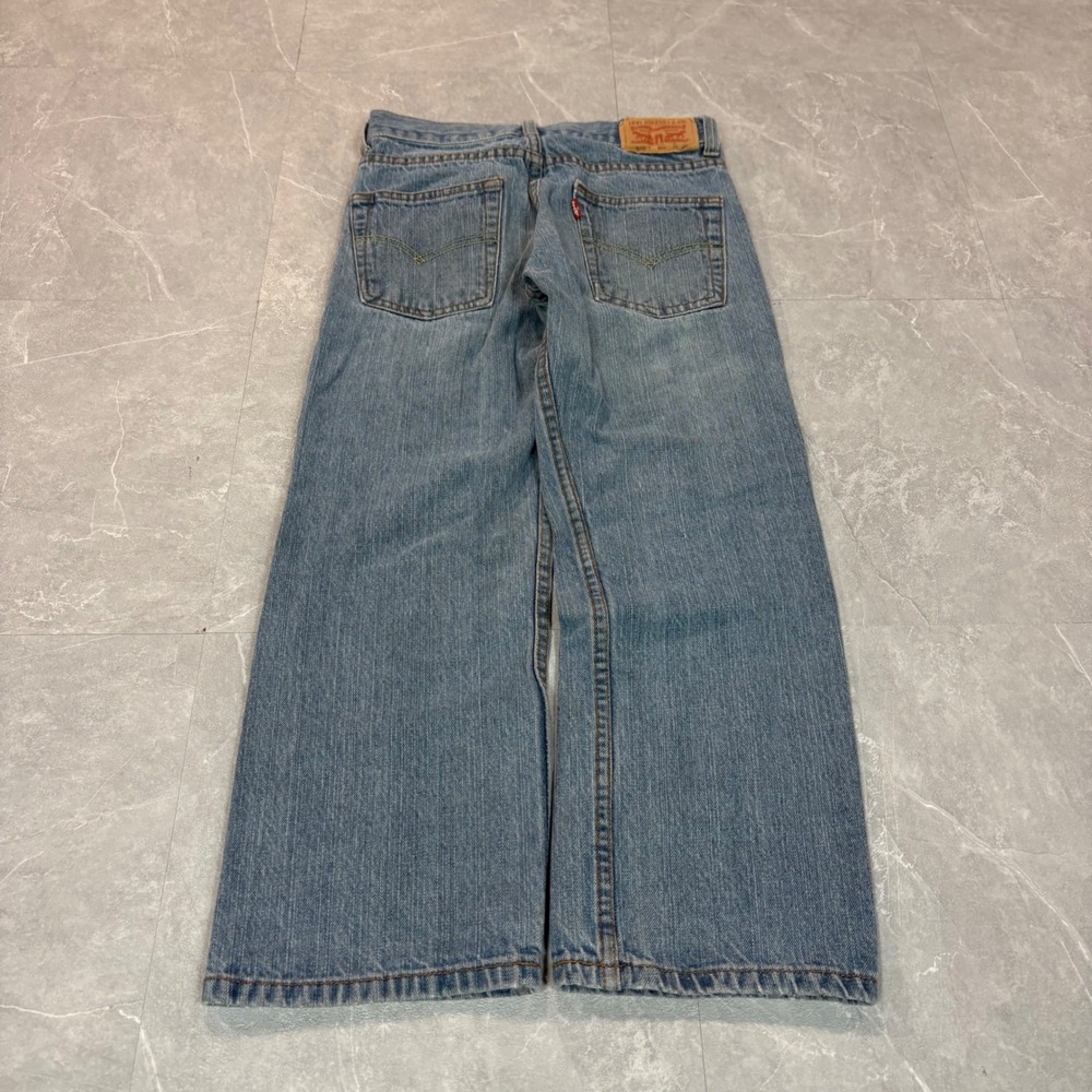 Levis 550 Relaxed Fit Jeans Kids Size 8 Reg Medium Wash Blue Denim 24x22